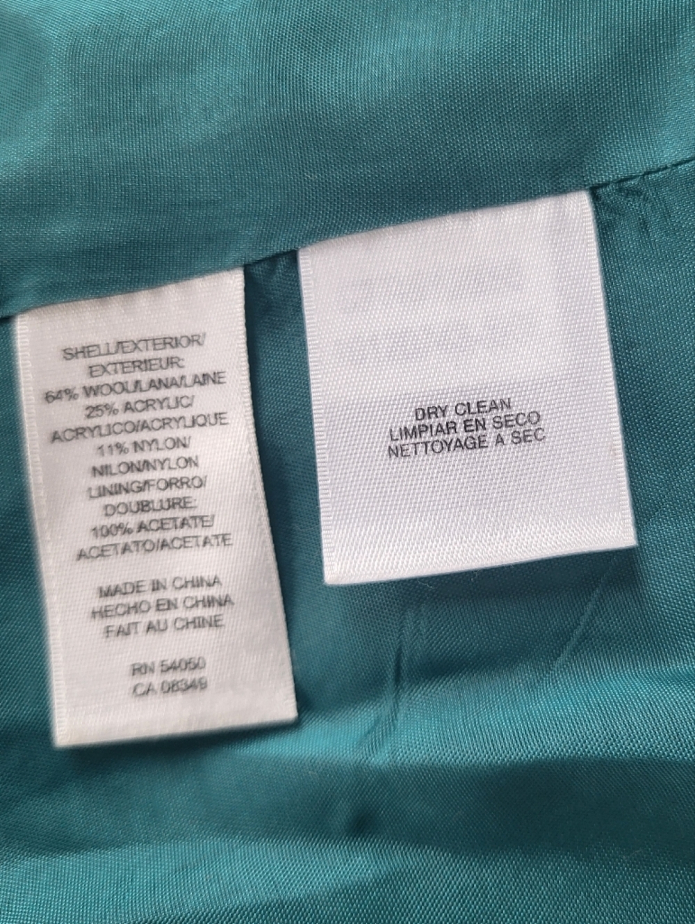 Anne Klein Teal Textured Peplum Jacket - Picture 10 of 15